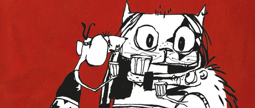 Bilete viser omslaget til boka Heavykatten, Discodansemusa og Pinnsvinet Phillip av Roald Kaldestad.